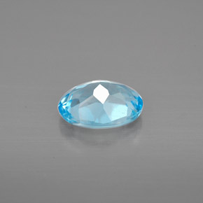 Topaz Gemstone in 8 x 6 mm (calibrated) Size for Sale, Topaz Stone in Swiss Blue Color