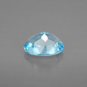 Topaz Gemstone in 8 x 6 mm (calibrated) Size for Sale, Topaz Stone in Swiss Blue Color