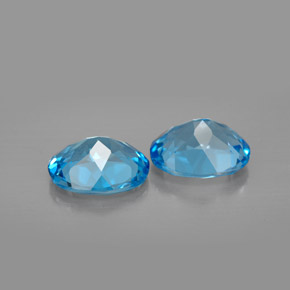 Topaz Gemstone in 10 x 8 mm (calibrated) Size for Sale, Topaz Stone in Swiss Blue Color