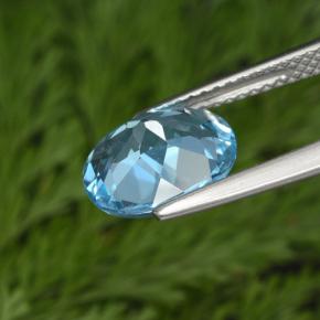 Topaz Gemstone in 10 x 8 mm (calibrated) Size for Sale, Topaz Stone in Medium Blue Color