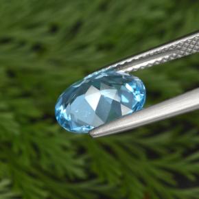 Topaz Gemstone in 10 x 8 mm (calibrated) Size for Sale, Topaz Stone in Light Blue  Color
