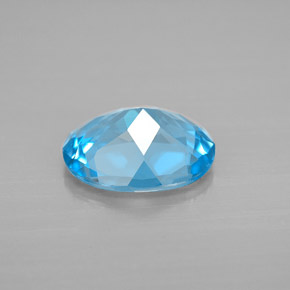 Topaz Gemstone in 10 x 8 mm (calibrated) Size for Sale, Topaz Stone in Swiss Blue Color