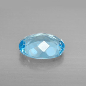 Topaz Gemstone in 10 x 8 mm (calibrated) Size for Sale, Topaz Stone in Swiss Blue Color