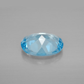 Topaz Gemstone in 10 x 8 mm (calibrated) Size for Sale, Topaz Stone in Swiss Blue Color