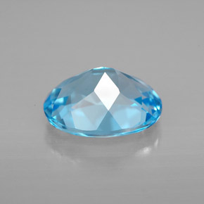 Topaz Gemstone in 10 x 8 mm (calibrated) Size for Sale, Topaz Stone in Swiss Blue Color