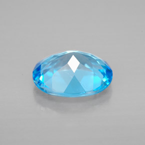 Topaz Gemstone in 10 x 8 mm (calibrated) Size for Sale, Topaz Stone in Swiss Blue Color