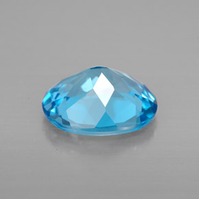 Topaz Gemstone in 10 x 8 mm (calibrated) Size for Sale, Topaz Stone in Swiss Blue Color