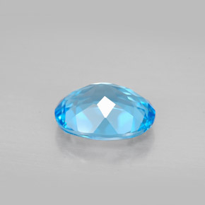 Topaz Gemstone in 10 x 8 mm (calibrated) Size for Sale, Topaz Stone in Swiss Blue Color