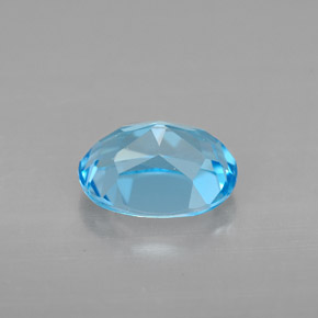 Topaz Gemstone in 9 x 7 mm (calibrated) Size for Sale, Topaz Stone in Swiss Blue Color