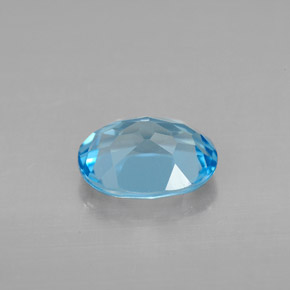 Topaz Gemstone in 9 x 7 mm (calibrated) Size for Sale, Topaz Stone in Swiss Blue Color