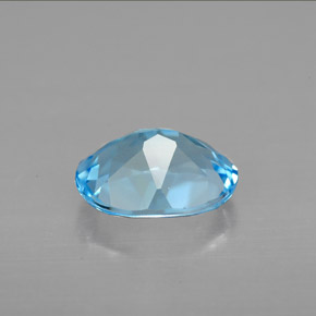 Topaz Gemstone in 9 x 7 mm (calibrated) Size for Sale, Topaz Stone in Swiss Blue Color