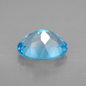 Topaz Gemstone in 10 x 8 mm (calibrated) Size for Sale, Topaz Stone in Swiss Blue Color