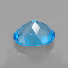 Topaz Gemstone in 10 x 8 mm (calibrated) Size for Sale, Topaz Stone in Swiss Blue Color