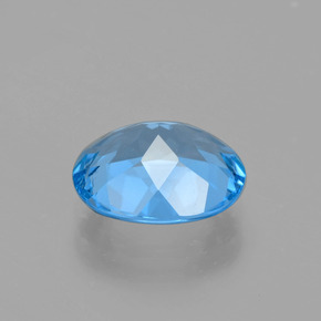 Topaz Gemstone in 10 x 8 mm (calibrated) Size for Sale, Topaz Stone in Swiss Blue Color
