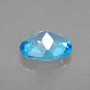 Topaz Gemstone in 10 x 8 mm (calibrated) Size for Sale, Topaz Stone in Swiss Blue Color