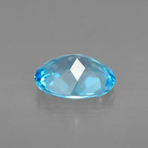 Topaz Gemstone in 10 x 8 mm (calibrated) Size for Sale, Topaz Stone in Swiss Blue Color
