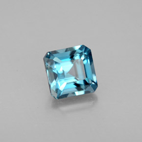 1.57 ct Blue Topaz Stone, Natural Topaz in Octagon Facet Shape for Sale