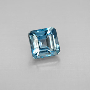 1.61 ct Blue Topaz Gemstone, Topaz Gem in Octagon Facet Shape for Sale.