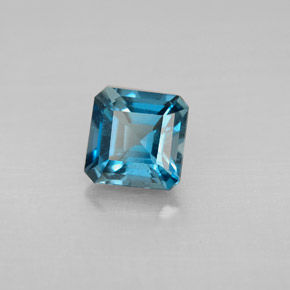 1.50 ct Blue Topaz Stone, Natural Topaz in Octagon Facet Shape for Sale