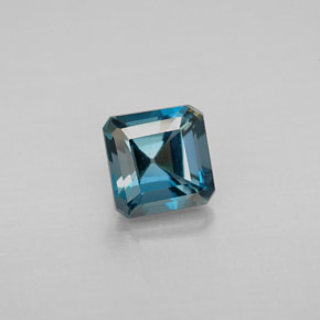 1.46 ct Blue Topaz Gemstone, Topaz Gem in Octagon Facet Shape for Sale.