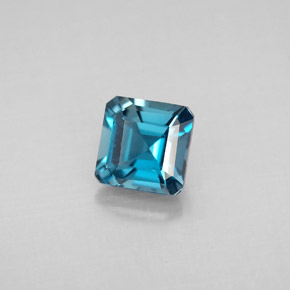 1.46 ct Blue Topaz Gemstone, Topaz Gem in Octagon Facet Shape for Sale.