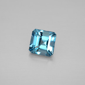 1.38 ct Blue Topaz Stone, Natural Topaz in Octagon Facet Shape for Sale