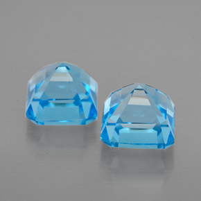 Topaz Gemstone in 6.1 x 6.1 mm Size for Sale, Topaz Stone in Swiss Blue Color
