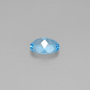 Topaz Gemstone in 9 x 7 mm (calibrated) Size for Sale, Topaz Stone in Swiss Blue Color