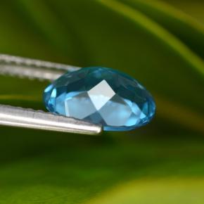 Topaz Gemstone in 9.4 x 7.1 mm Size for Sale, Topaz Stone in Swiss Blue Color