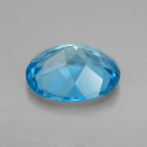 Topaz Gemstone in 9 x 7 mm (calibrated) Size for Sale, Topaz Stone in Swiss Blue Color