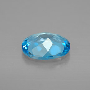Topaz Gemstone in 9 x 7 mm (calibrated) Size for Sale, Topaz Stone in Swiss Blue Color