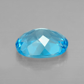 Topaz Gemstone in 9 x 7 mm (calibrated) Size for Sale, Topaz Stone in Swiss Blue Color