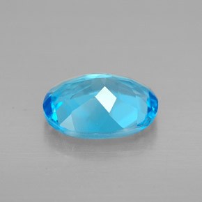 Topaz Gemstone in 9 x 7 mm (calibrated) Size for Sale, Topaz Stone in Swiss Blue Color