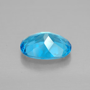 Topaz Gemstone in 9 x 7 mm (calibrated) Size for Sale, Topaz Stone in Swiss Blue Color