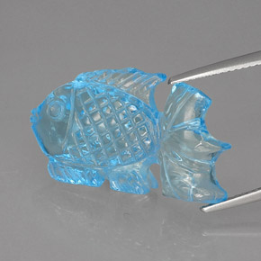 Topaz Gemstone in 25.6 x 14.8 mm Size for Sale, Topaz Stone in Swiss Blue Color
