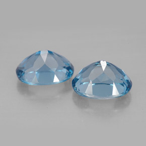 Topaz Gemstone in 9 x 7 mm (calibrated) Size for Sale, Topaz Stone in London Blue Color