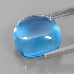 Topaz Gemstone in 13.7 x 13.7 mm Size for Sale, Topaz Stone in Swiss Blue Color