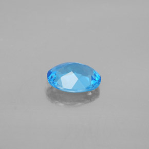 Topaz Gemstone in 9 x 7 mm (calibrated) Size for Sale, Topaz Stone in Swiss Blue Color