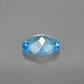 Topaz Gemstone in 9 x 7 mm (calibrated) Size for Sale, Topaz Stone in Swiss Blue Color