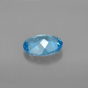 Topaz Gemstone in 9 x 7 mm (calibrated) Size for Sale, Topaz Stone in Swiss Blue Color