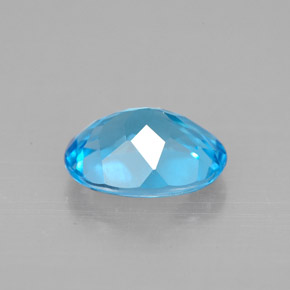 Topaz Gemstone in 9 x 7 mm (calibrated) Size for Sale, Topaz Stone in Swiss Blue Color