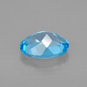Topaz Gemstone in 9 x 7 mm (calibrated) Size for Sale, Topaz Stone in Swiss Blue Color