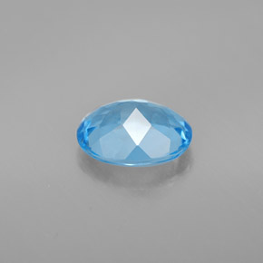Topaz Gemstone in 9 x 7 mm (calibrated) Size for Sale, Topaz Stone in Swiss Blue Color