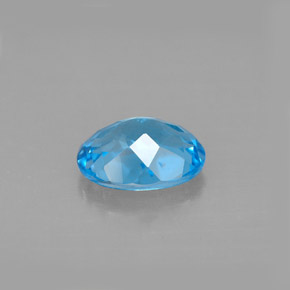 Topaz Gemstone in 9 x 7 mm (calibrated) Size for Sale, Topaz Stone in Swiss Blue Color