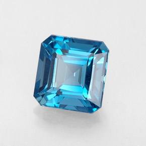 2.23 ct Blue Topaz Stone, Natural Topaz in Octagon Facet Shape for Sale