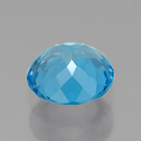 Topaz Gemstone in 8 mm (calibrated) Size for Sale, Topaz Stone in Swiss Blue Color
