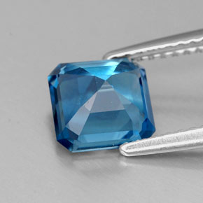 Topaz Gemstone in 7 x 7 mm Size for Sale, Topaz Stone in London Blue Color