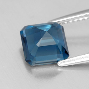 Topaz Gemstone in 7.2 x 7.2 mm Size for Sale, Topaz Stone in London Blue Color