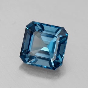 2.19 ct Blue Topaz Stone, Natural Topaz in Octagon Facet Shape for Sale