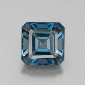 2.34 ct Blue Topaz Gemstone, Topaz Gem in Octagon Facet Shape for Sale.